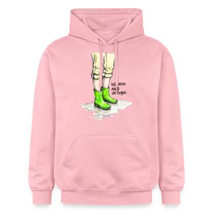 Hoodie Ich tanze auch im Regen. - Hellrosa