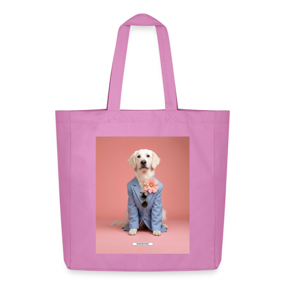 Große Shopping Bag Styled Dogs – Creme Retriever - Pink