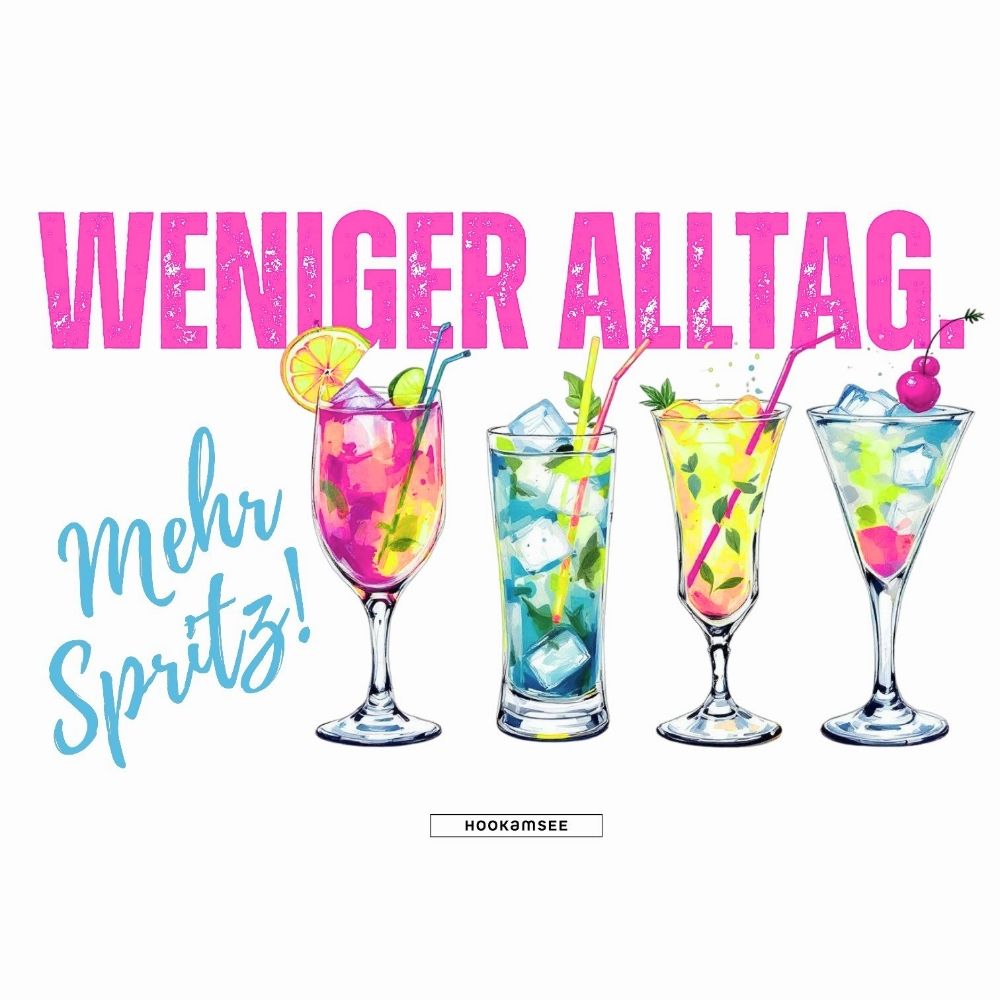 Große Shopping Bag "Weniger Alltag. Mehr Spritz!" #168