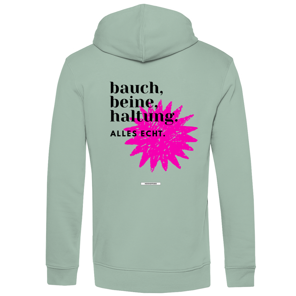 Hoodie "Bauch, Beine, Haltung"