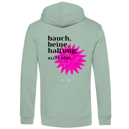 Hoodie "Bauch, Beine, Haltung"