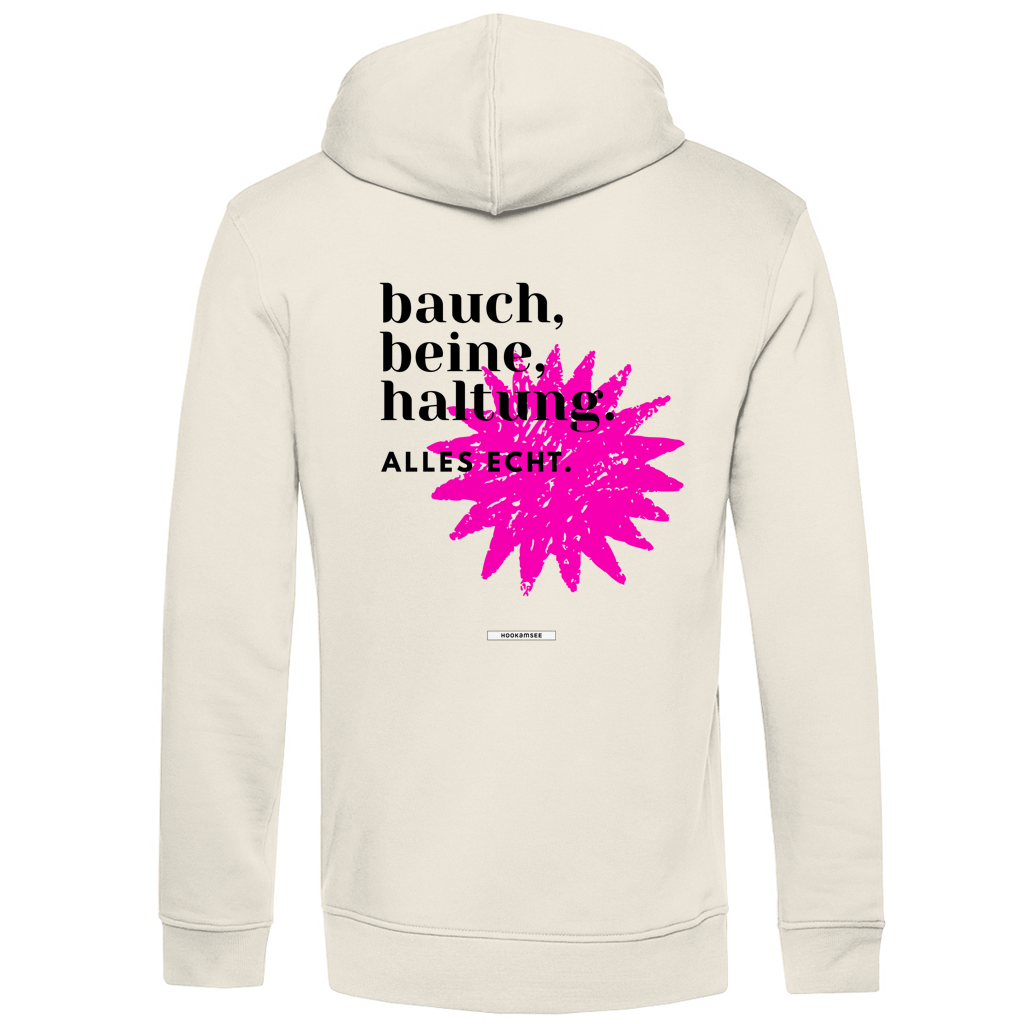Hoodie "Bauch, Beine, Haltung"