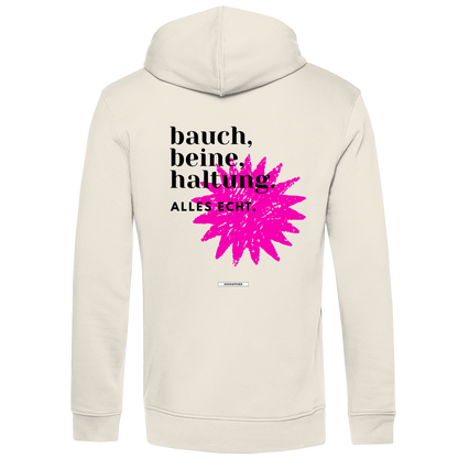 Hoodie "Bauch, Beine, Haltung"