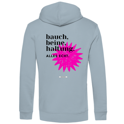 Hoodie "Bauch, Beine, Haltung"