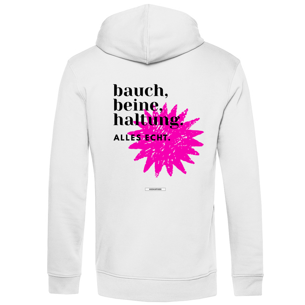 Hoodie "Bauch, Beine, Haltung"