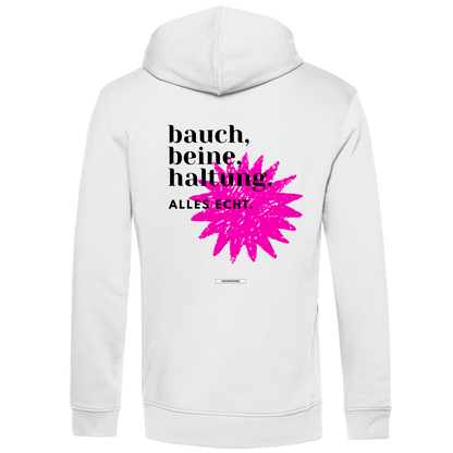 Hoodie "Bauch, Beine, Haltung"