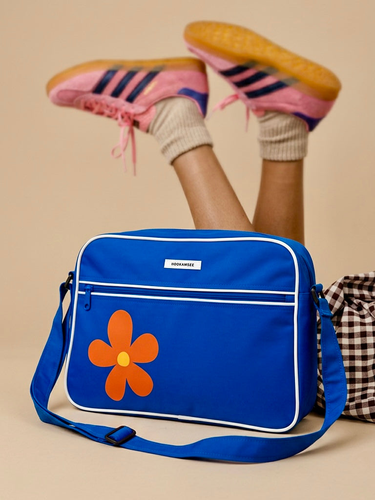 Große Schultertasche Flower Statement Tasche #148