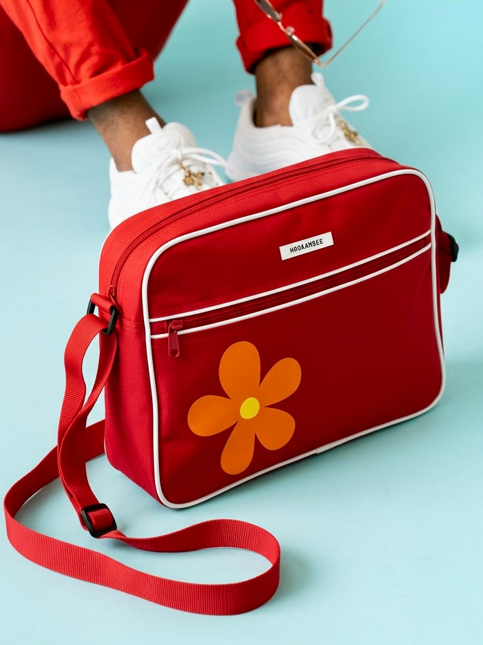 Große Schultertasche Flower Statement Tasche #148
