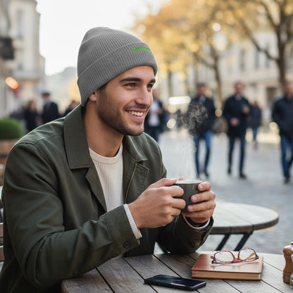 MEHR WEIN – WENIGER NEIN Organic Fisherman Beanie