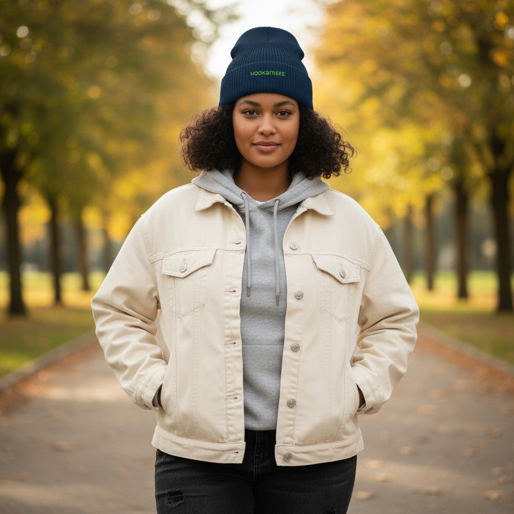 MEHR WEIN – WENIGER NEIN Organic Fisherman Beanie