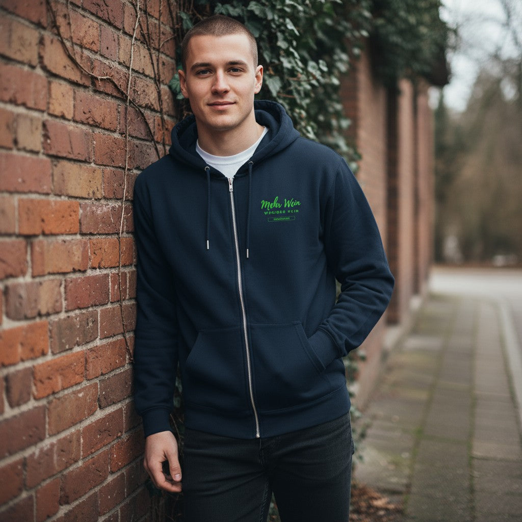 MEHR WEIN – WENIGER NEIN Unisex Kapuzenjacke