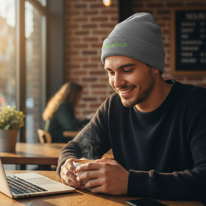 MEHR WEIN – WENIGER NEIN Organic Rib Beanie