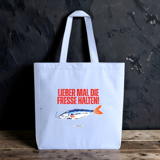 Große Shopping Bag "Lieber mal die Fresse halten" #162