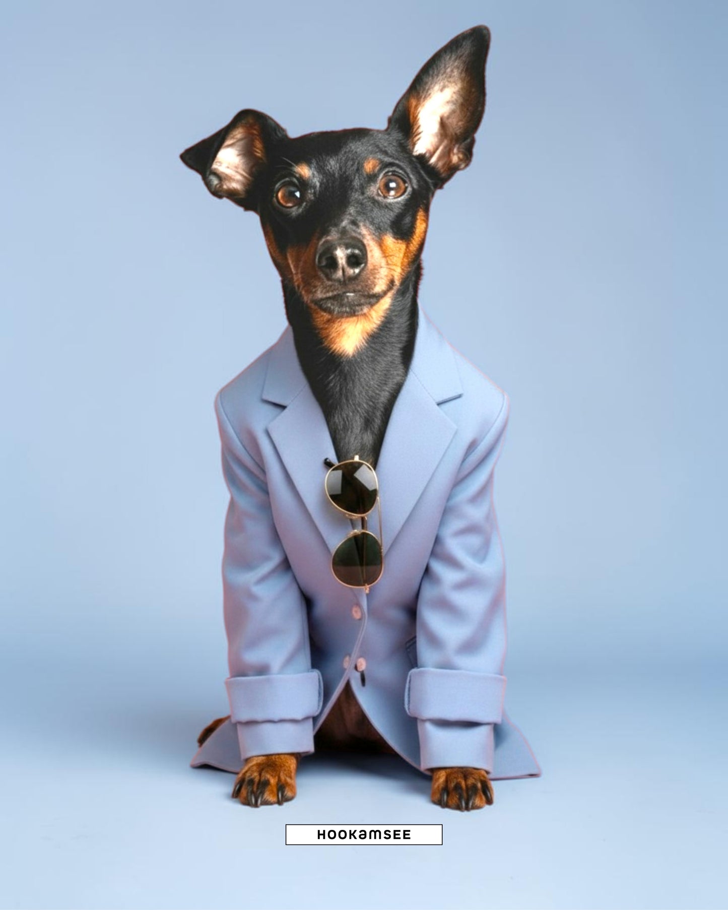 Druckvorlage Styled Dogs - Zwergpinscher