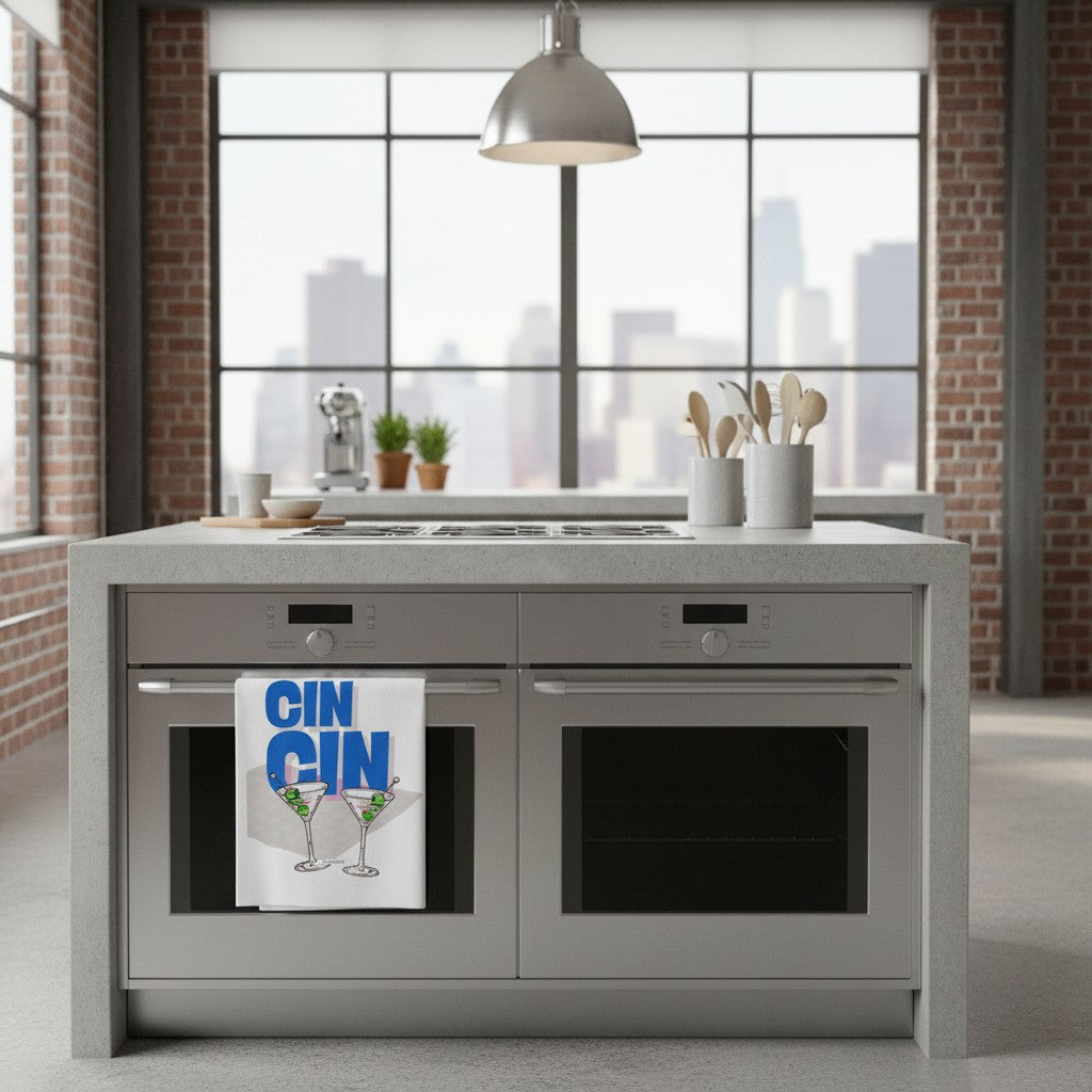 KITCHEN VIBES CIN CIN Organic Geschirrtuch / Stoffserviette