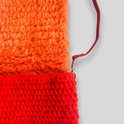 Detail Schultergurt der Häkeltasche Sunset Glow #131
