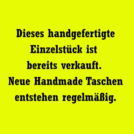 Handmade Tasche Einzelstück verkauft HOOKamSEE handgefertigte Tasche Unikat neue Handmade Taschen entstehen regelmäßig