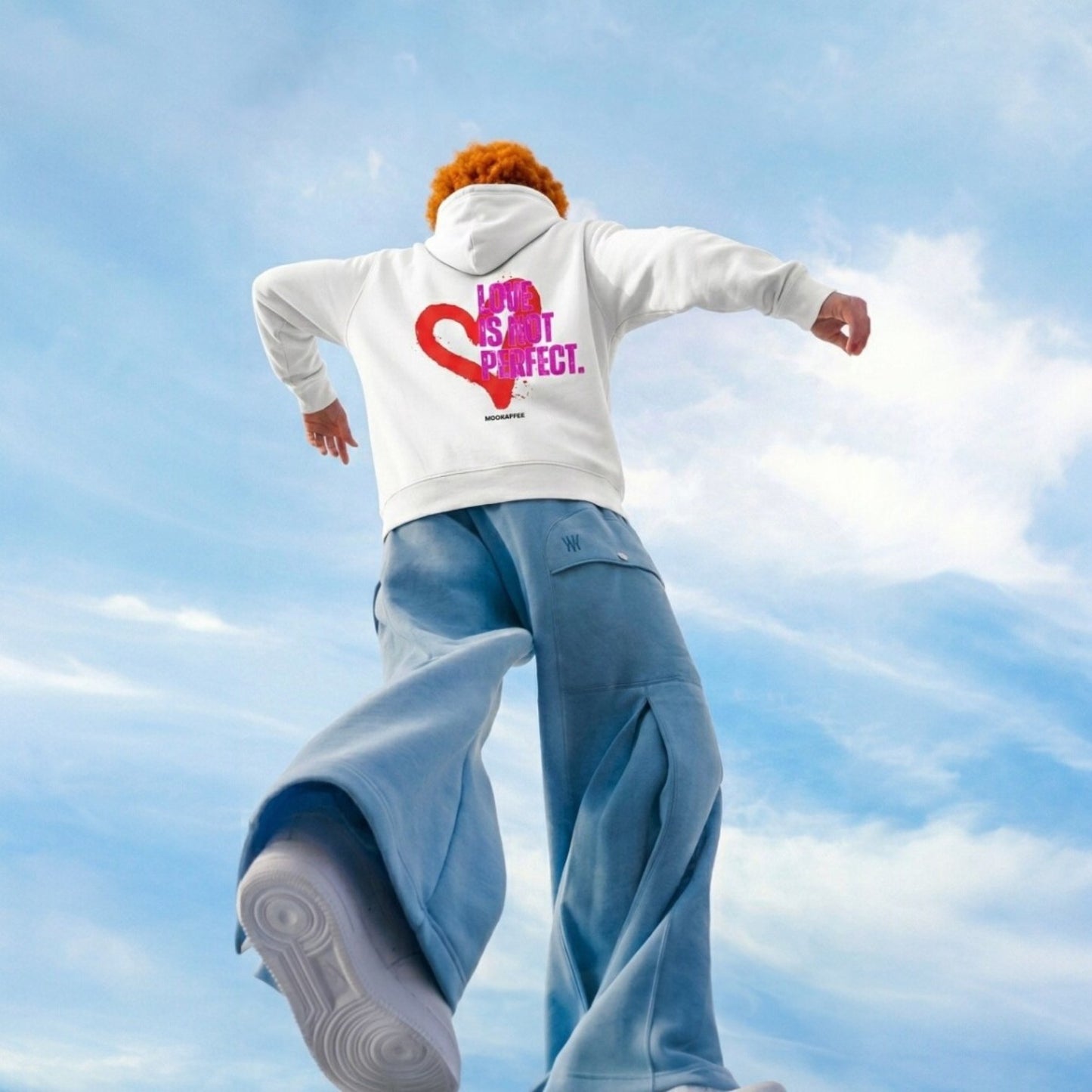 Hoodie "Love is not perfect"