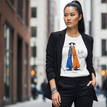 HOOKamSEE Shirt KARMA-Kollektion in Weiß — Statement-Fashion Frauen, KARMA-Kollektion Bad Saarow