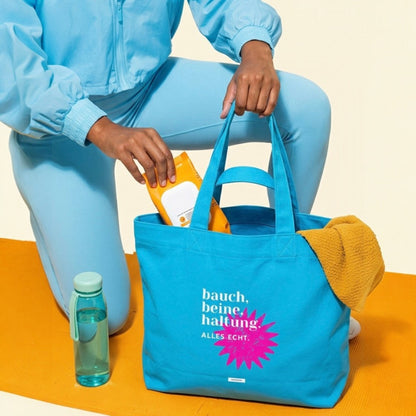 Große Shopping Bag „Bauch. Beine. Haltung“ #160