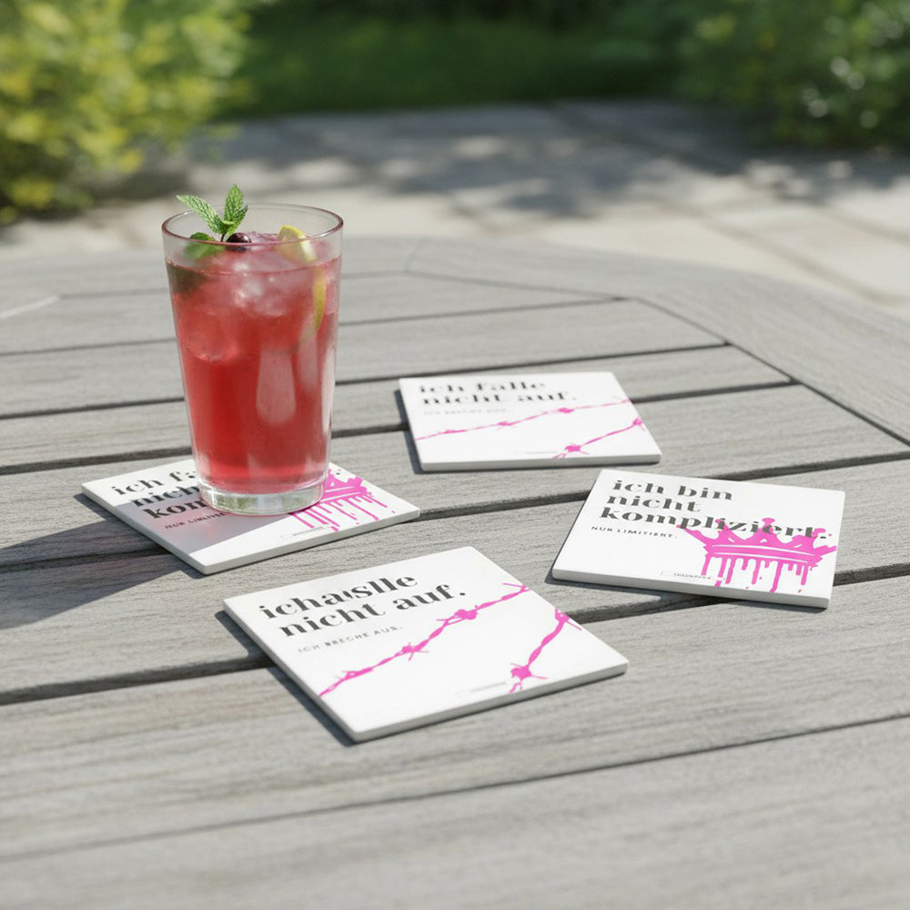 Keramikuntersetzer 4er-Set Nonchalant als modernes Statement im Interior
