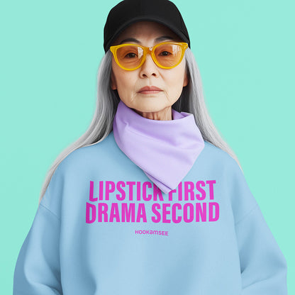 HOOKamSEE Statement Sweatshirt mit typografischem Print
